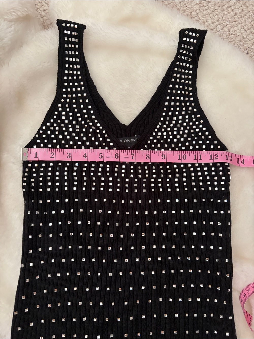 Boston Proper Rhinestone Sweater Tank - Picture 3 of 7